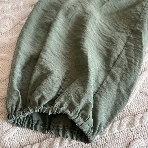 New! Nine West Button-Front Sage Green Long Shirt Dress Women’s Size Large - Picture 5 of 16